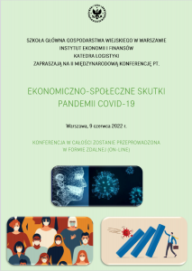 Zaproszenie na II międzynarodową konferencję naukową pt. „Ekonomiczno-społeczne skutki pandemii Covid-19”