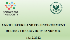 Invitation to international scientific conference "Agriculture and its environment during the COVID-19 pandemic"