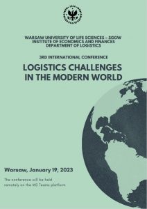 Invitation to the 3rd International Conference: Logistics challenges in the modern world